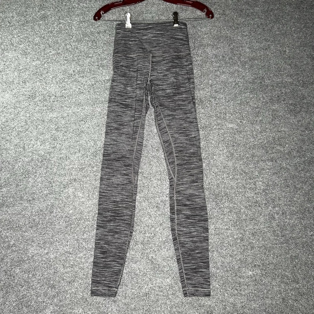 Lululemon High Waist Leggings‎ Size 2 Striped Skinny Leg